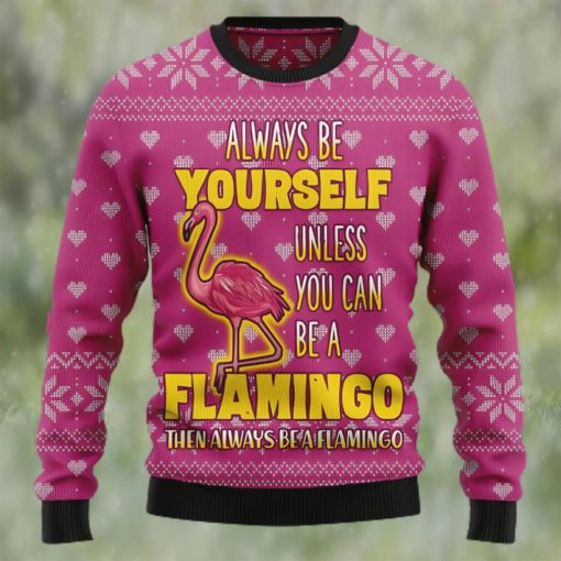 Be A Flamingo Ugly Christmas Sweater