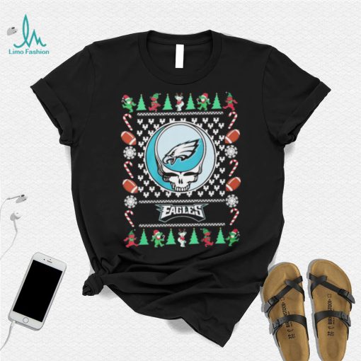 Bear Philadelphia Log Eagles Christmas Ugly Shirt