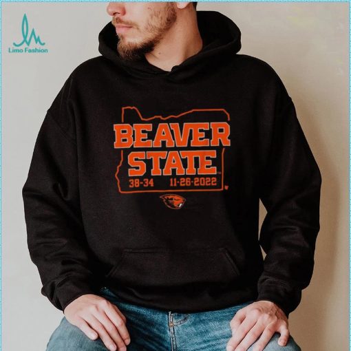 Beaver State Oregon State Football 38 34 Oregon Ducks Shirt