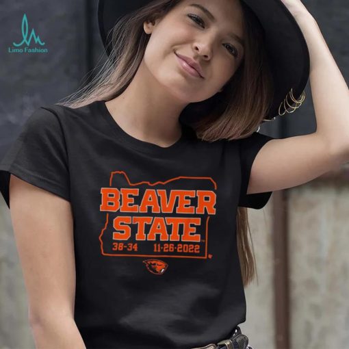 Beaver State Oregon State Football 38 34 Oregon Ducks Shirt