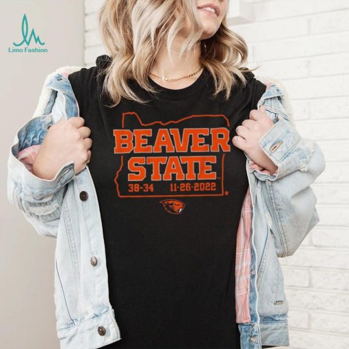 Beaver State Oregon State Football 38 34 Oregon Ducks Shirt