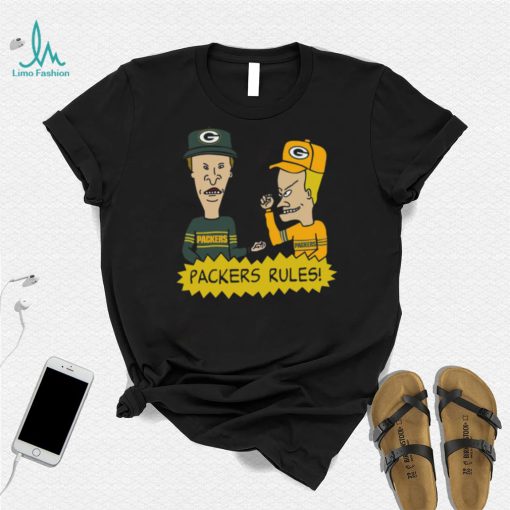 Beavis and Butt Head Green Bay Packers Rules NFL Shir