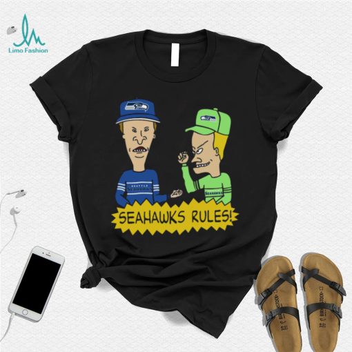 Beavis and Butt Head Seattle Seahawks Rules NFL Shirt