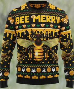 Bee Merry Ugly Christmas Sweater, Xmas Sweatshirt