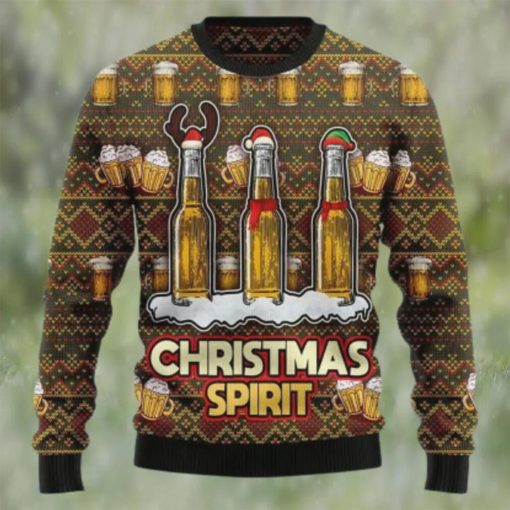 Beers Christmas Spirit Ugly Christmas Sweater, Faux Wool Sweater, International Beer Day, Gifts For Beer Lovers, Best Christmas Gifts For 2022 – Prinvity