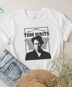 Black And White Portrait Tom Waits Musican Shirt