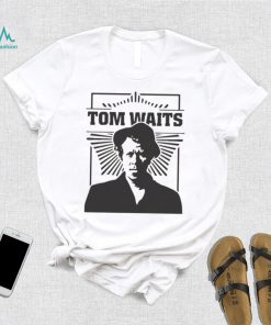 Black And White Portrait Tom Waits Musican Shirt