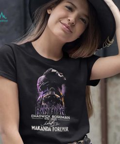 Black Panther Chadwick Boseman 1976 2020 Wakanda Forever Signature Shirt