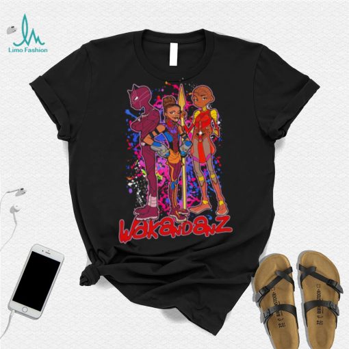 Black Panther X Gorillaz Wakandanz cartoon shirt