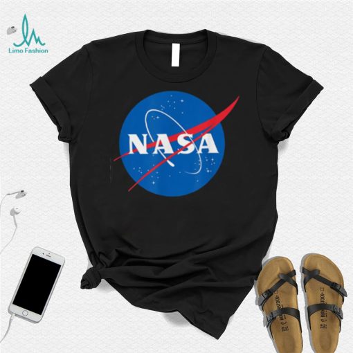 Blue And Red Big Logo Nasa T Shirt