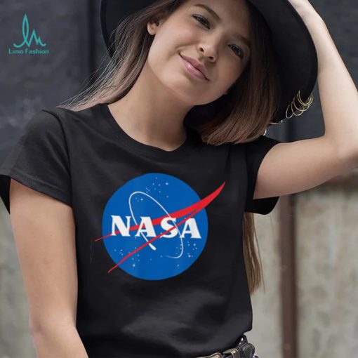 Blue And Red Big Logo Nasa T Shirt