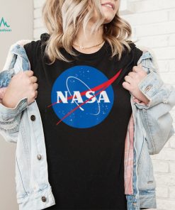 Blue And Red Big Logo Nasa T Shirt