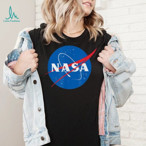 Blue And Red Big Logo Nasa T Shirt