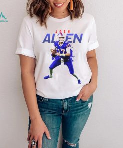 Blue And White Josh Allen T Shirt