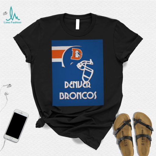 Blue Vintage Denver Broncos T Shirt