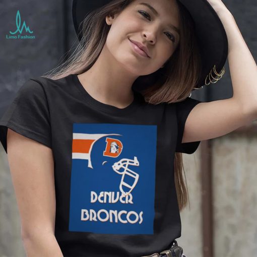 Blue Vintage Denver Broncos T Shirt