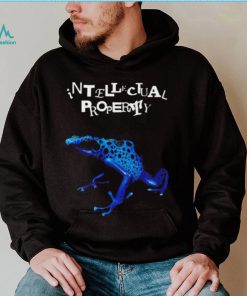 Blue frog intellectual property art shirt