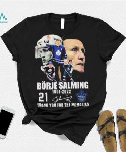 Borje Salming 71 Years Of 1951–2022 Thank You For The Memories Shirt