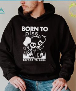 Born to piss forced to cum dog art shirt1