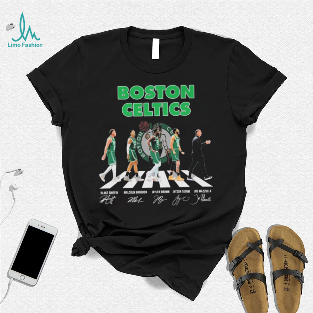 Official the celtics basketball team abbey road 2023 signatures T-shirt,  hoodie, sweater, long sleeve and tank top