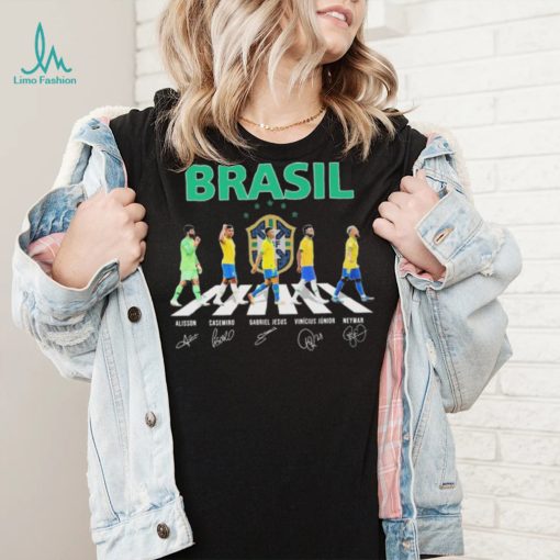 Brazil Team Football Abbey Road Signatures Shirt