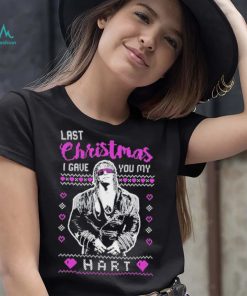 Bret Hart Last Christmas I Gave You My Hart Ugly Christmas Sweater Inspired Shirt