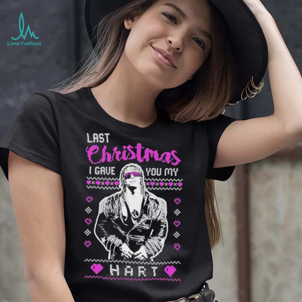 Bret Hart Last Christmas I Gave You My Hart Ugly Christmas Sweater