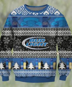 Bud Light Beer Black Blue Color Ugly Christmas Sweater, Faux Wool Sweater, International Beer Day, Gifts For Beer Lovers, Best Christmas Gifts For 2022 – Prinvity