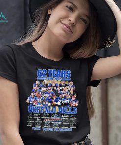 Buffalo Bills 62nd Anniversary 1960 2022 Signature Thank You For The Memories Shirt