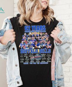 Buffalo Bills 62nd Anniversary 1960 2022 Signature Thank You For The Memories Shirt