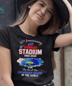 Buffalo Bills 62nd anniversary highmark stadium 1960 2022 shirt