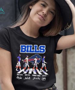 Buffalo Bills Abbey Road Bruce Smith Andre Reed Thurman Thomas And Jim Kelly Signatures Shirt