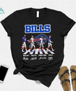 Buffalo Bills Abbey Road Bruce Smith Andre Reed Thurman Thomas And Jim Kelly Signatures Shirt