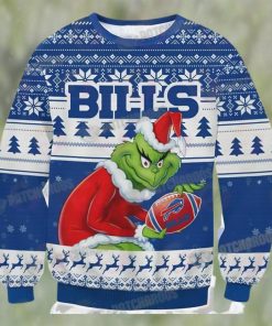 Buffalo Bills Grinch Ugly Sweater Christmas Gift Idea For Fan