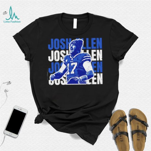 Buffalo Bills Grunge Type Josh Allen T Shirt