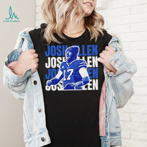 Buffalo Bills Grunge Type Josh Allen T Shirt