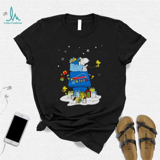 Buffalo Bills Santa Snoopy Wish You A Merry Christmas Shirt