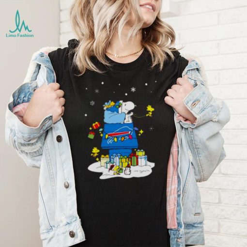 Buffalo Bills Santa Snoopy Wish You A Merry Christmas Shirt