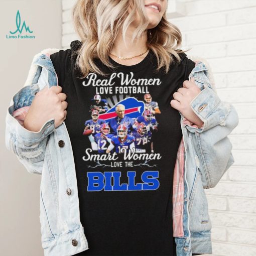 Buffalo Bills Team Real Women Love Football Smart Women Love The Bills Signatures Shirt