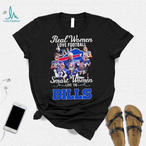 Buffalo Bills Team Real Women Love Football Smart Women Love The Bills Signatures Shirt