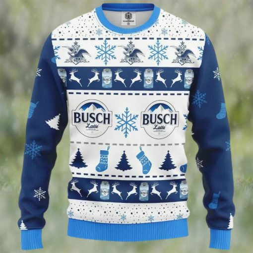 Busch Latte Beer Ugly Christmas Sweater, Faux Wool Sweater, Gifts For Beer Lovers, International Beer Day, Best Christmas Gifts For 2022 – Prinvity