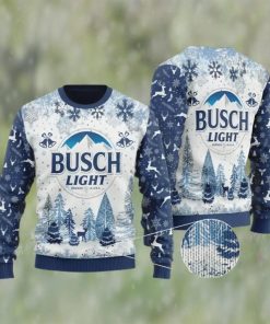 Busch Light Beer Knitted Ugly Christmas Sweater, Faux Wool Sweater, Gifts For Beer Lovers, International Beer Day, Best Christmas Gifts For 2022 – Prinvity