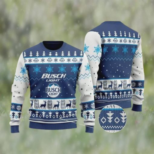 Busch Light Beer Ugly Christmas Sweater, Faux Wool Sweater, International Beer Day, Gifts For Beer Lovers, Best Christmas Gifts For 2022 – Prinvity