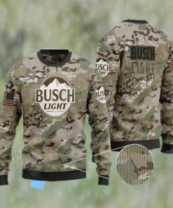 Busch Light Camo Ugly Christmas Sweater Beer Lovers Gifts