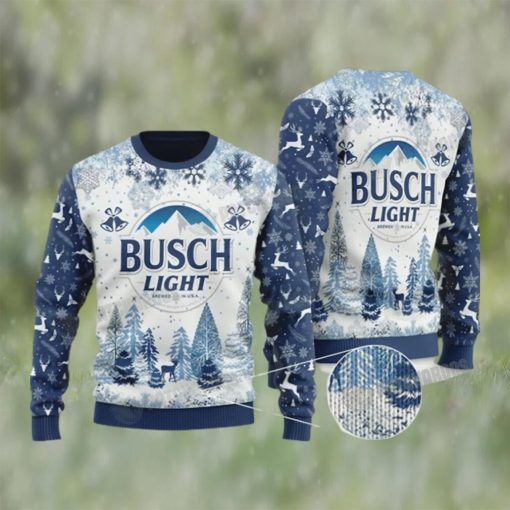 Busch Light Knitted Ugly Christmas Sweater Gift For Friends