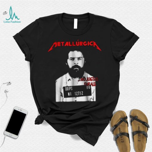 Camiseta Metalúrgica Lula Livre Metallica Justice Lula T Shirt