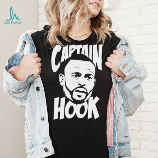 Captain Hook Roy Jones Jr White Text Shirt