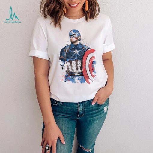 Captain Watercolor Captain America T Shirt