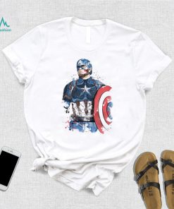 Captain Watercolor Captain America T Shirt