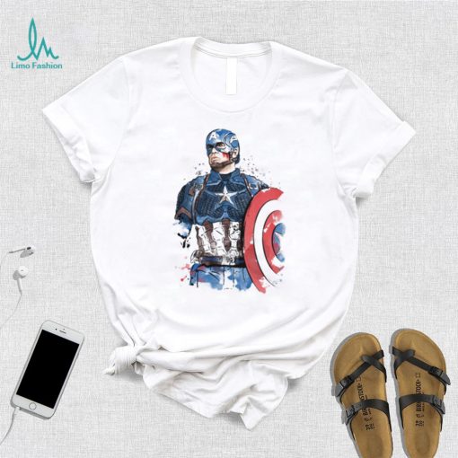 Captain Watercolor Captain America T Shirt